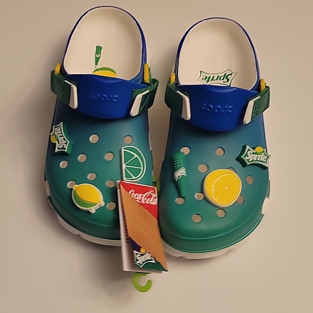 New crocs sprite soda all terrain clog men's 9 women's 11